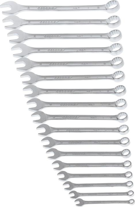 Image du produit Gedore 7-017 Jeu de clés mixtes 17 pièces profil UD 6-22 mm (22 mm)