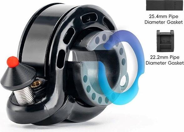 Produktbild Rockbros 34210028001 Q-förmige Fahrradklingel – Schwarz