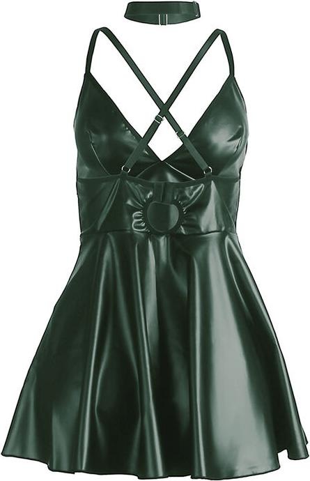 Produktbild Subblime - 955441 KLEID MIT GRÃoeNEN LEDERTRÃ„GERN L/XL (L)