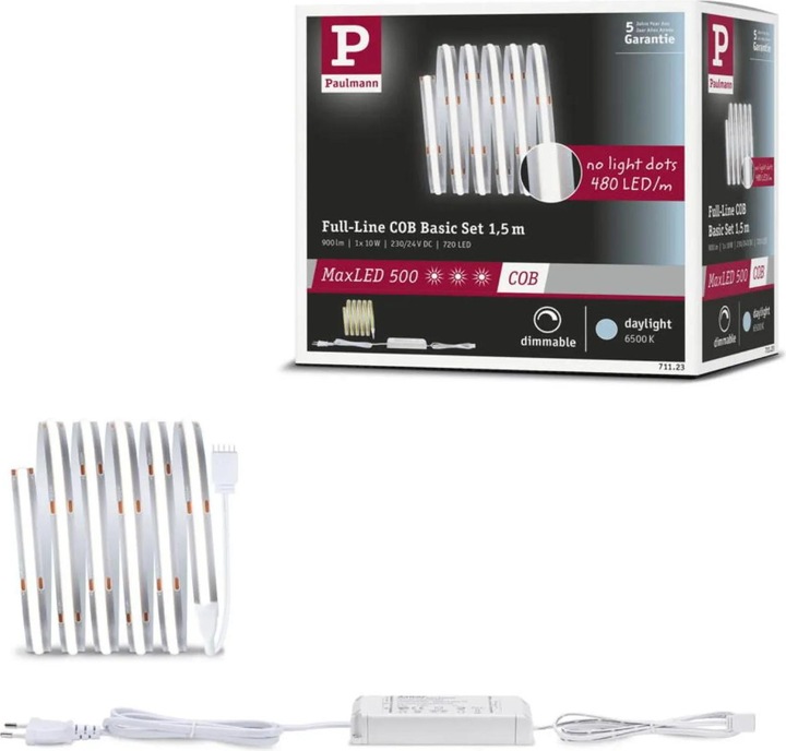 Actual product image Paulmann MaxLED 500 Full-Line COB Stripe Set (Daylight, 150 cm, Indoor)