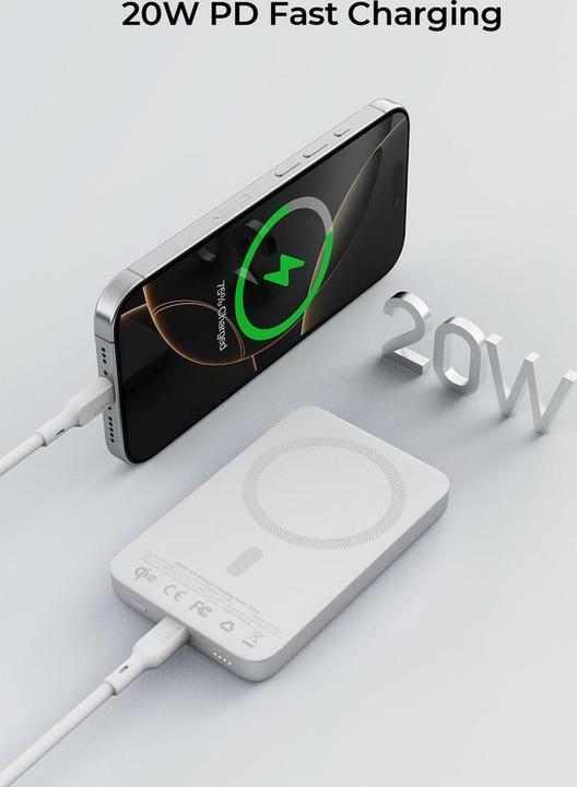 Actual product image Aukey Mag Fusion Slim (10000 mAh, 20 W, 36 Wh)