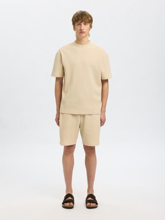 Produktbild Selected Relaxed Fit Waffelmuster T-Shirt (L)