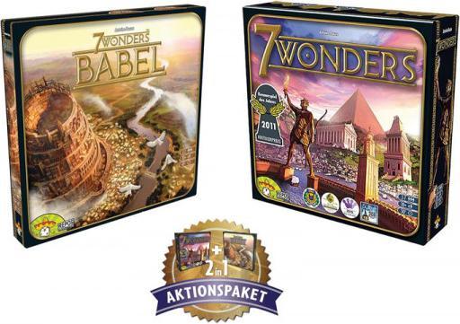 Produktbild Asmodée 7 Wonders Classic Bundle (Deutsch, 3 - 7 Spieler)