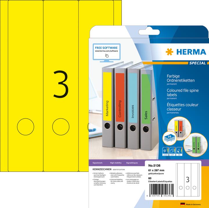 Immagine prodotto HERMA Etichette per cartelle A4