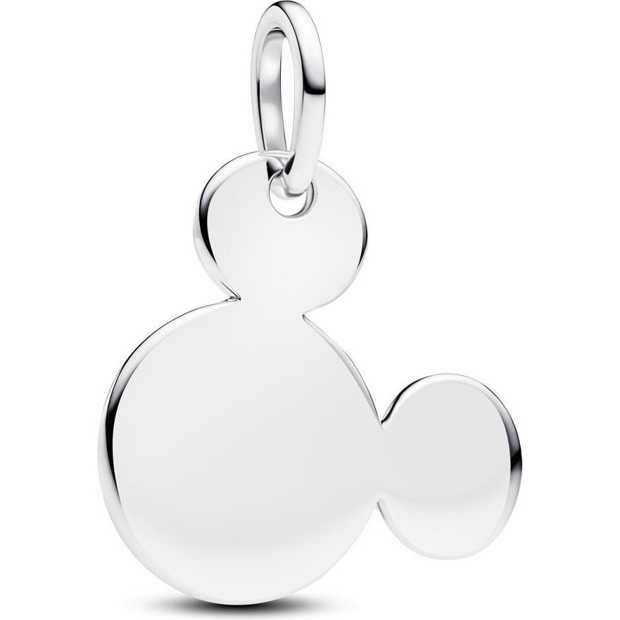 Pandora, Ciondolo collana, Gravierbarer Disney Mickey-Mouse Anhänger, (Argento 925)