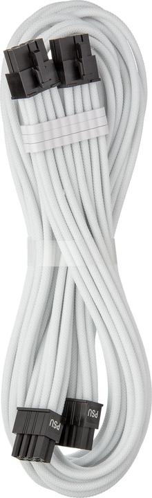 Actual product image CableMod C-Series Pro ModMesh Bridged Anschlusskabel - 8+8-Pin PCIe, weiss, 60cm (60 cm)