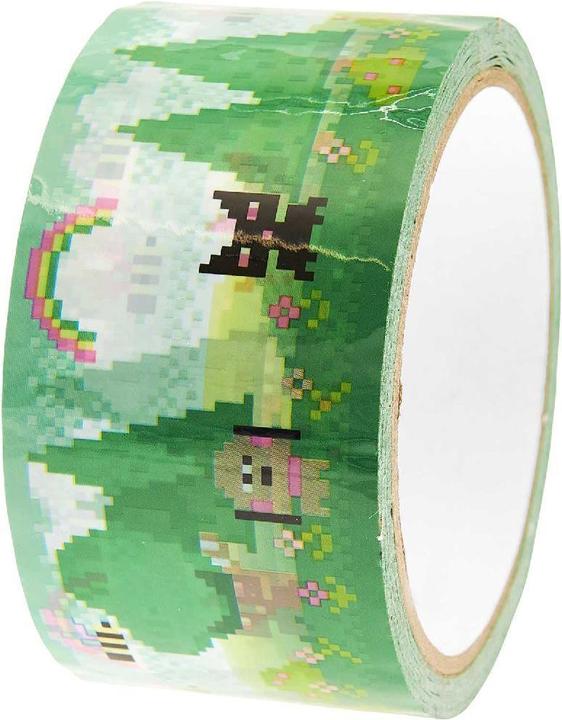 Immagine prodotto Rico Design Nastro per pacchi Pixel, verde, 5 cm.300811 (50 mm)