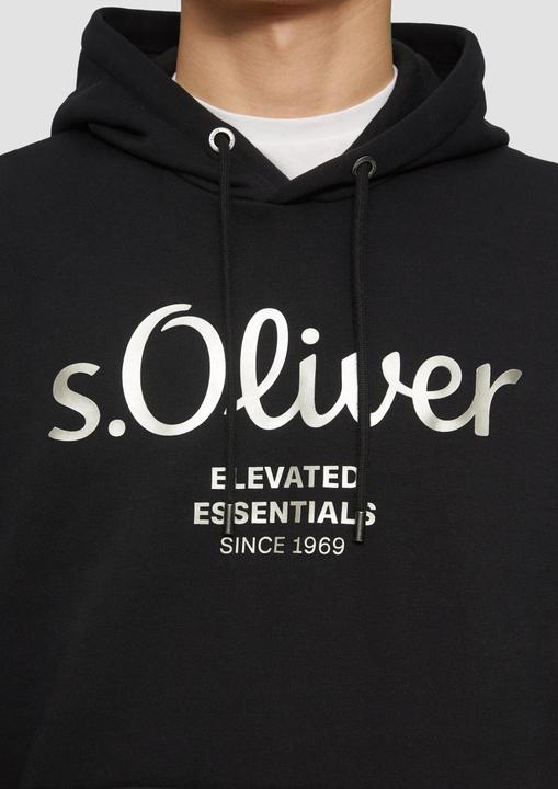 Produktbild s.Oliver Sweatshirt Hoodie mit Gold- oder Silber-Print (S)