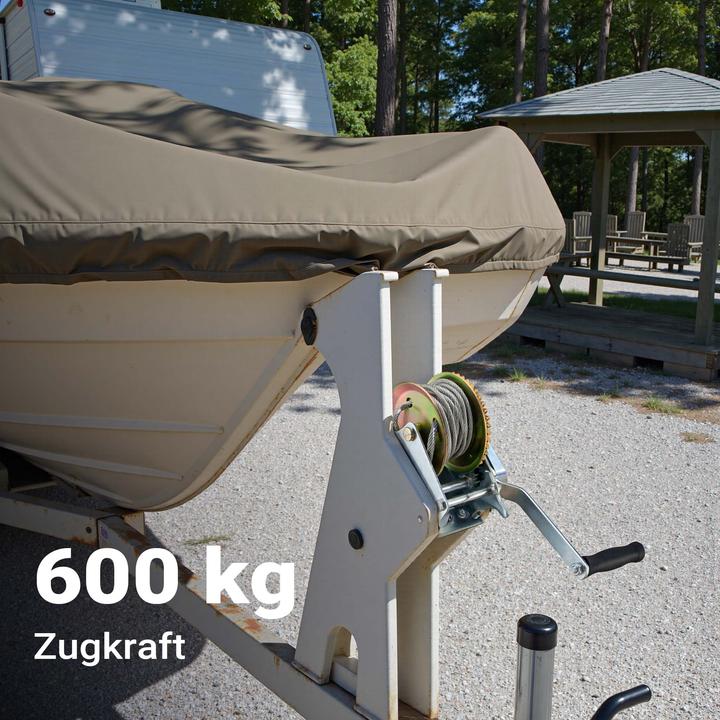 Image du produit Wiltec Treuil à Câble Manuel de Halage Charge max. 550kg 10m Rapport de transmision 4,1:1 Bateau Auto