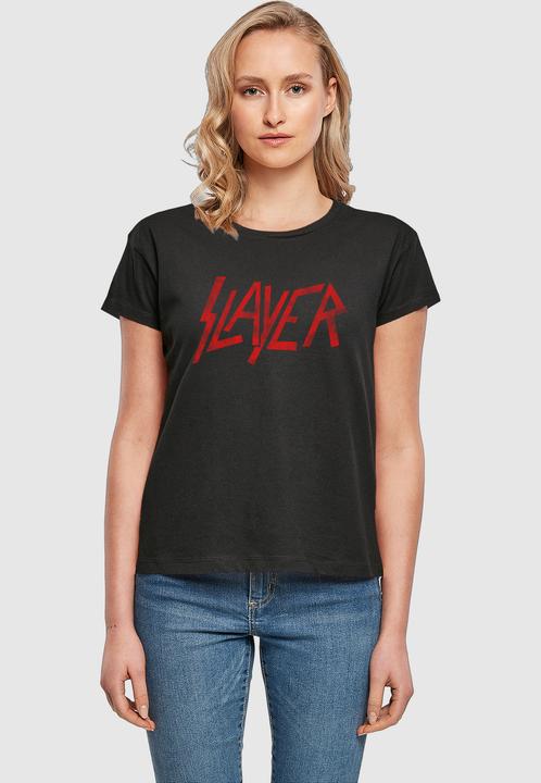 Produktbild Merchcode Ladies Slayer - Distressed Logo Box Tee - 170487 (5XL)