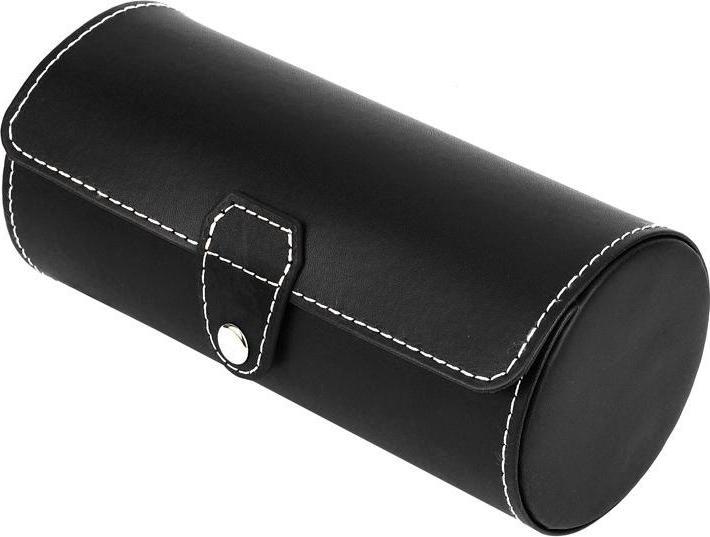 Produktbild JTI Runde Uhrenaufbewahrung, Kunstleder - Schwarz