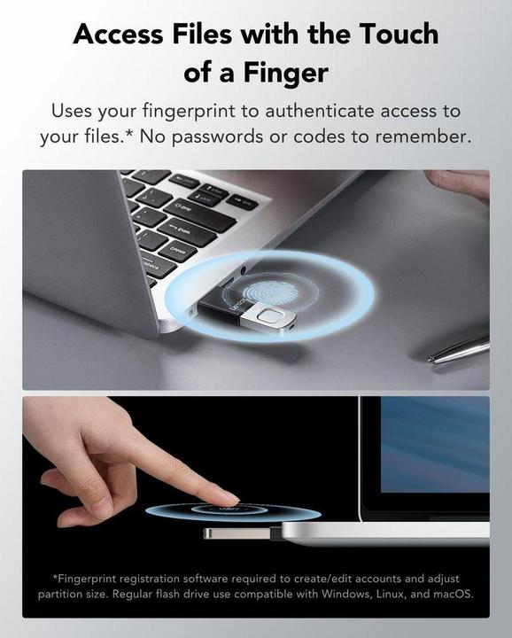 Produktbild Lexar Fingerprint F35 Pro (64 GB, USB-A)