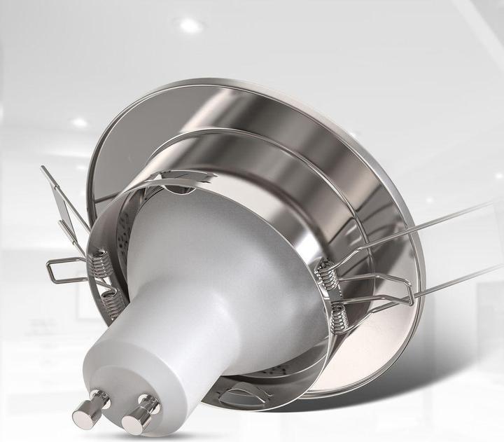 Produktbild B.K.Licht LED Einbauleuchten-Set, matt-nickel, 10xLED/GU10/5W (400 lm, GU10)