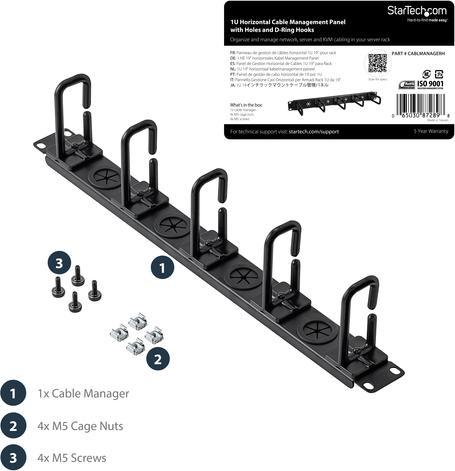 Produktbild StarTech Server Rack Cable Mnmgt. 1he