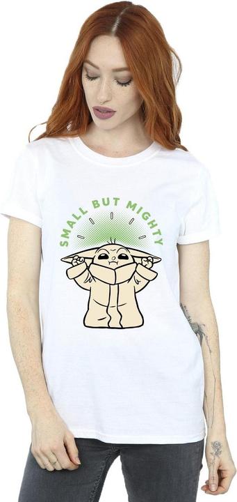 Immagine prodotto Star Wars The Mandalorian Small But Mighty Grogu Maglietta Ampia Donna (XL)