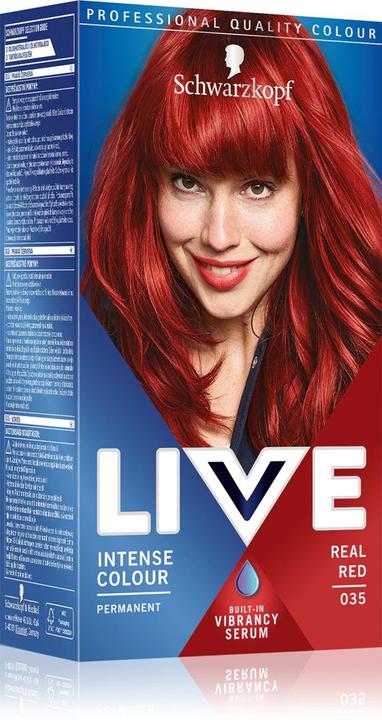 Actual product image Schwarzkopf LIVE Intense Colour (035 Real Red)