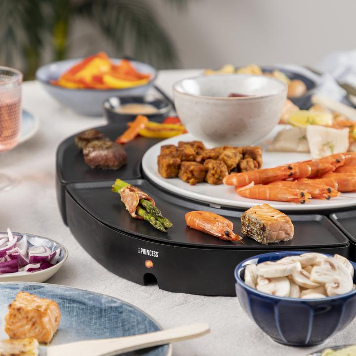 Produktbild Princess 103070 Dinner4all Circle - 4 einzelne Grillplatten - 4 x 250 W – Inklusive Spatel