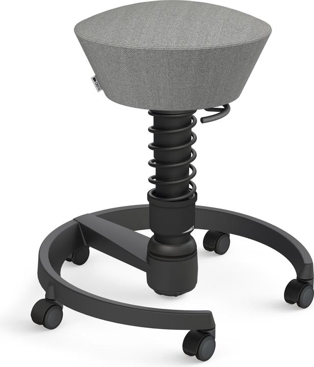 Actual product image Aeris Stool Swopper 102HBSTBK black/grey, with castors