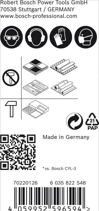 Immagine prodotto Bosch Professional Zubehör Trapano multi-costruzione EXPERT CYL-9, 16 x 150 x 200 mm (16 millimetri)