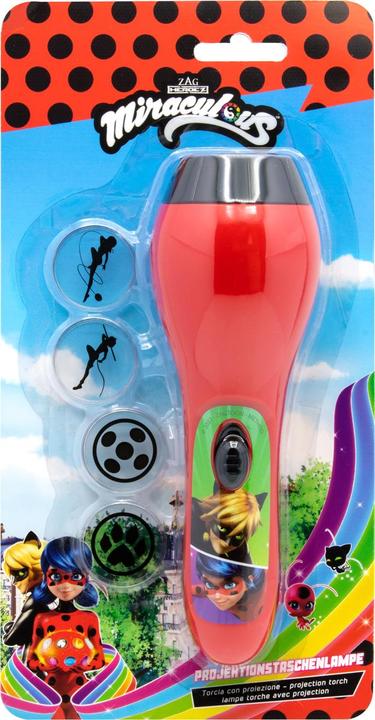 Image du produit Miraculous Lampe de poche de projection avec 4 motifs de projection différents