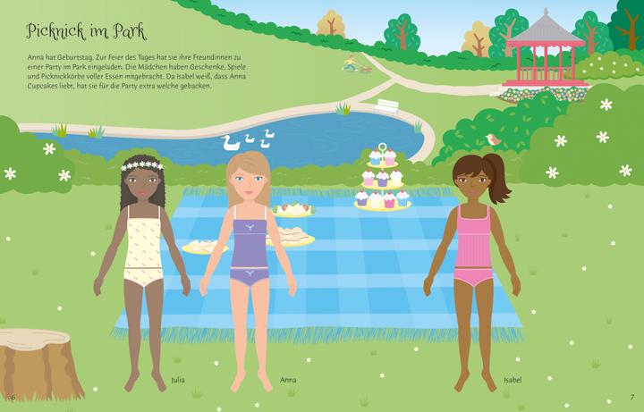 Produktbild Mein Anziehpuppen-Stickerbuch: Partys