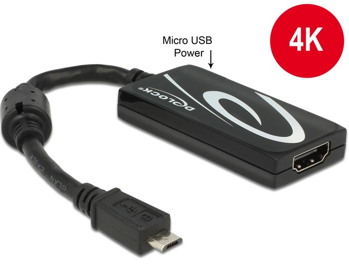 Image du produit Delock HDMI (Typ A) — Micro-B USB (HDMI, Micro USB, 20 cm)