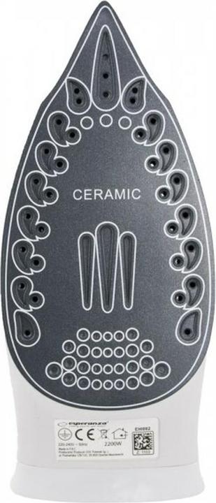 Produktbild Esperanza EHI002 Bügeleisen Dampfbügeleisen Keramik-Bügelsohle (2200 W)