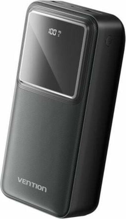 Produktbild Vention 30000mAh Power Bank (Micro-USB + USB-C + USB-A + USB-A) 22.5W Black LED Display Type (30000 mAh, 22.50 W, 111 Wh)