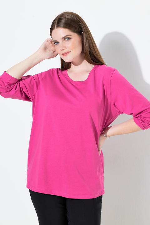 Produktbild Ulla Popken Shirt, Relaxed, Rundhalsausschnitt, Langarm (62)