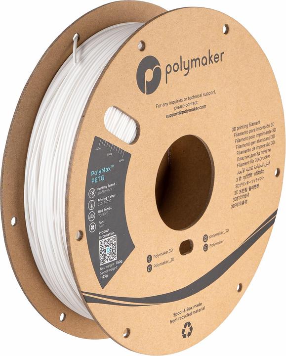 Immagine prodotto Polymaker PB02002 PolyMAX Tough Filament PETG alta rigidità, resistente al calore (PETG, 1.75 mm, 750 g)