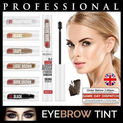 Actual product image Reverse Eyebrow Tint 8in1 Long-lasting Brow Corrector & Styling Gel Black Brown (Black Brown)