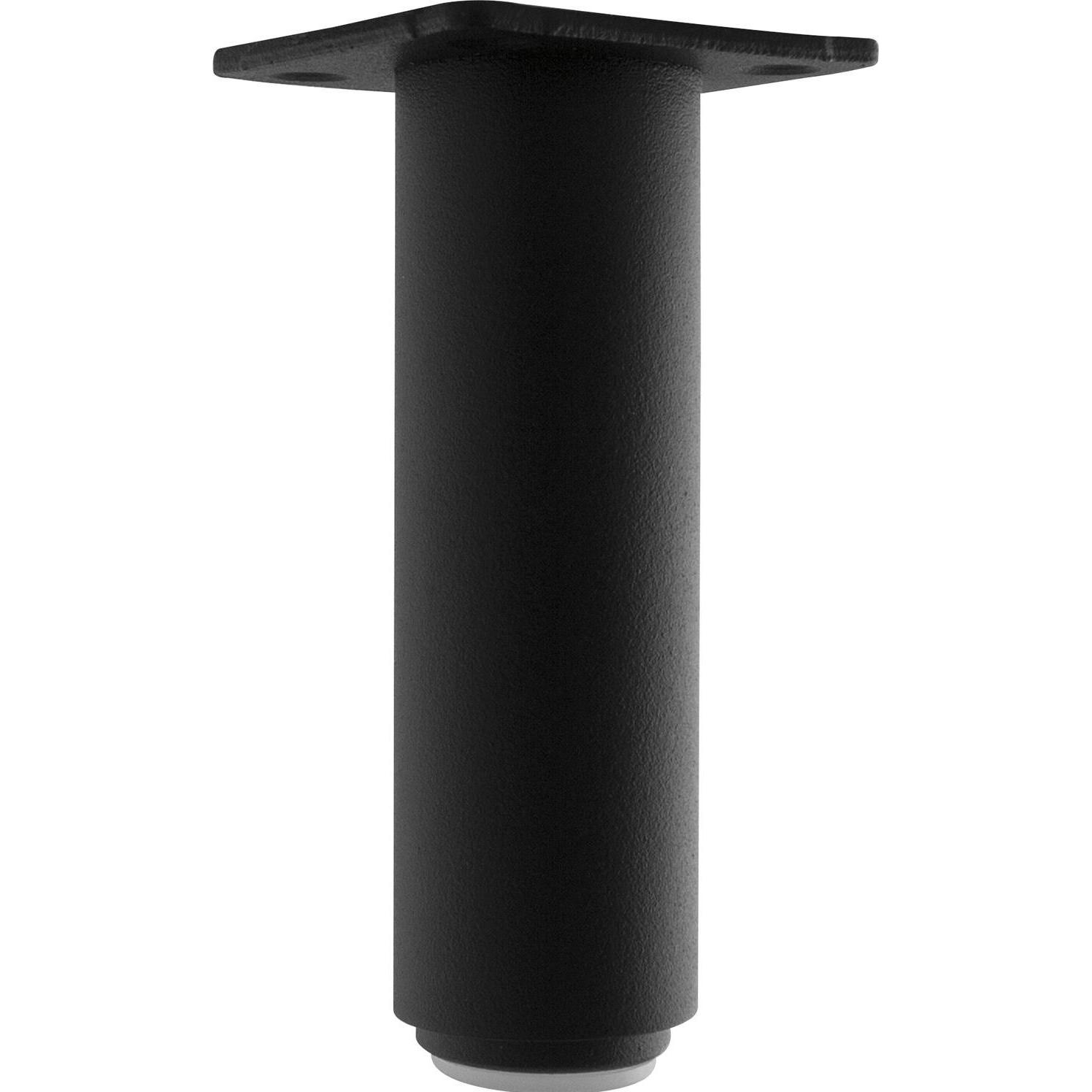 Simausrom, Tischbeine + Tischgestell, Möbelfuss Dekorfuss Tischfuss ø 30 mm Länge 100 mm Aluminium schwarz