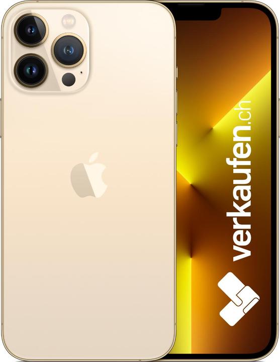verkaufen.ch iPhone 13 Pro Max (256 GB, Gold, 6.70", SIM + eSIM, A / Wie neu)