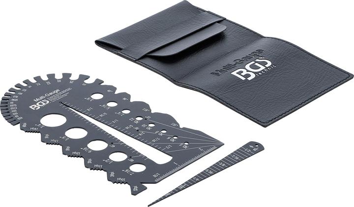 Actual product image BGS Screwpitch Gauge and Thread Template | Inch Sizes | 1/4 - 2"