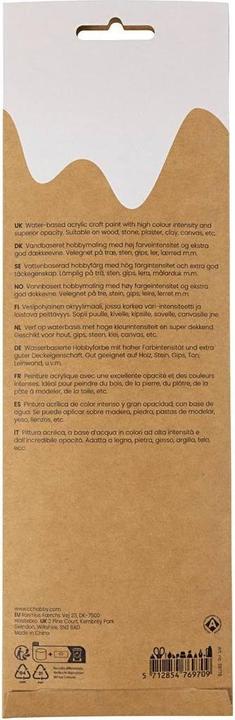 Produktbild Creativ Company Acrylfarbe Hobbyfarbe Plus Color 6 x 5 ml, Natur (5 ml)