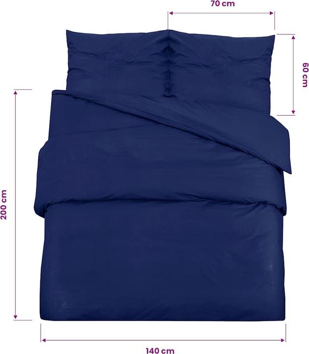 Produktbild vidaXL Bettwäsche Set (Bettwäsche Set, 140 x 200 cm)