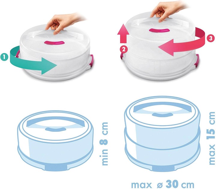 Actual product image Metaltex Cake container
