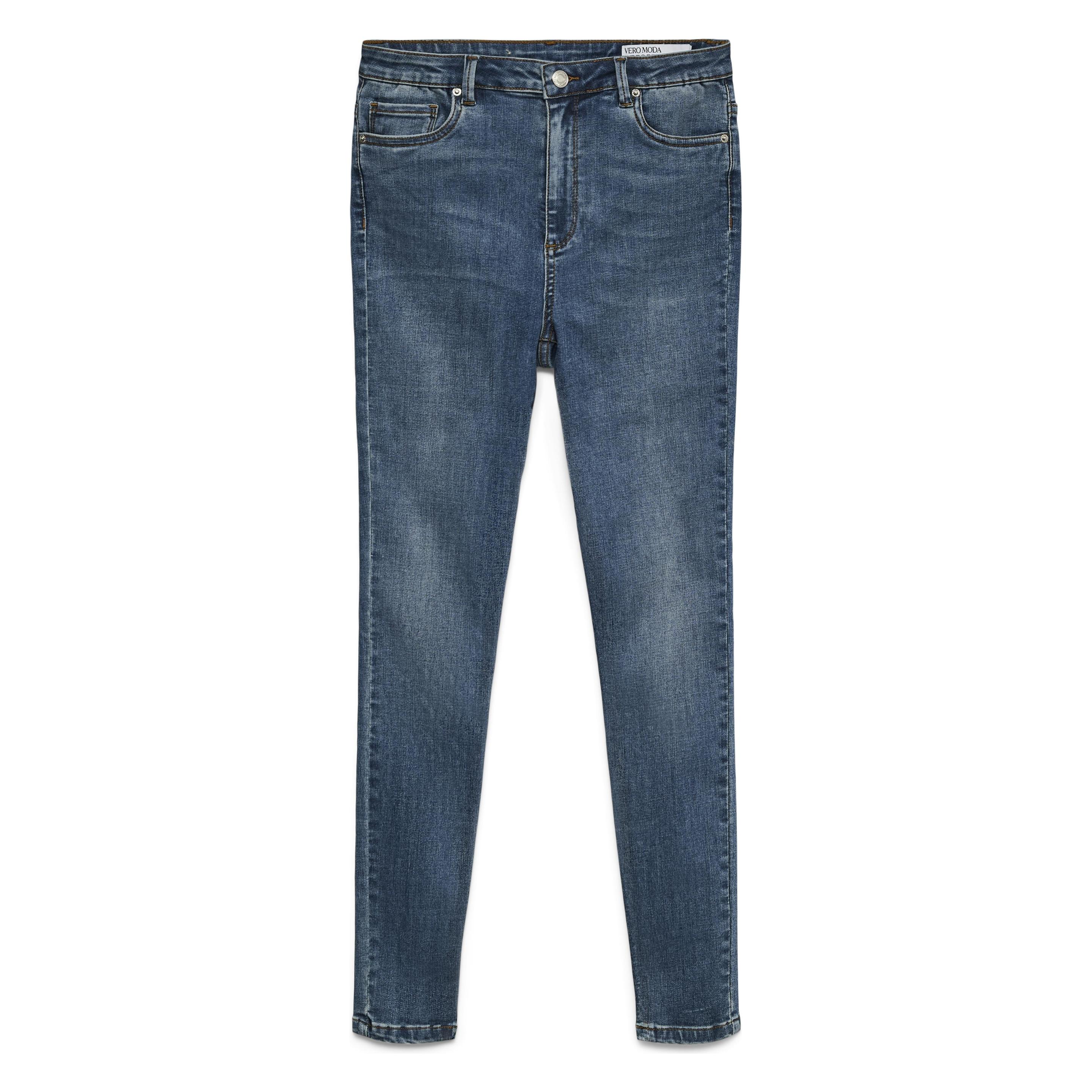 Vero Moda, Damen, Jeans, Skinny Mid Rise Jeans, Blau, (34)