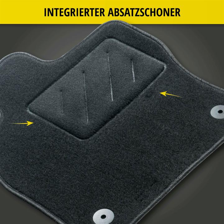 Actual product image Walser Floor mats for Honda e 09/2019-Today (2 front mats + 2 rear mats)
