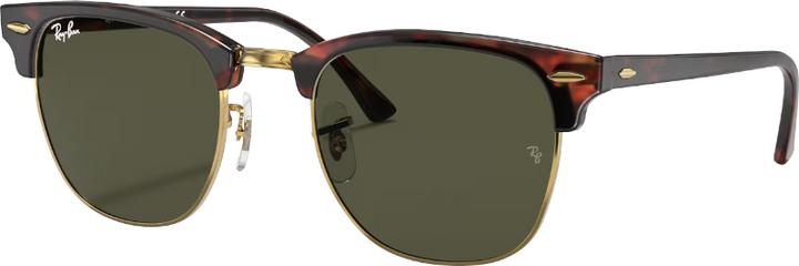 Actual product image Ray Ban CLUBMASTER RB3016 green on mock tortoise /arista M