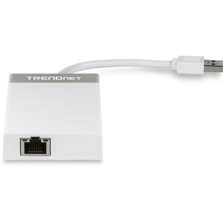 Actual product image Trendnet TU3-ETGH3 USB 3.0 to Gigabit Adapter + USB Hub (USB-A, 4 ports)