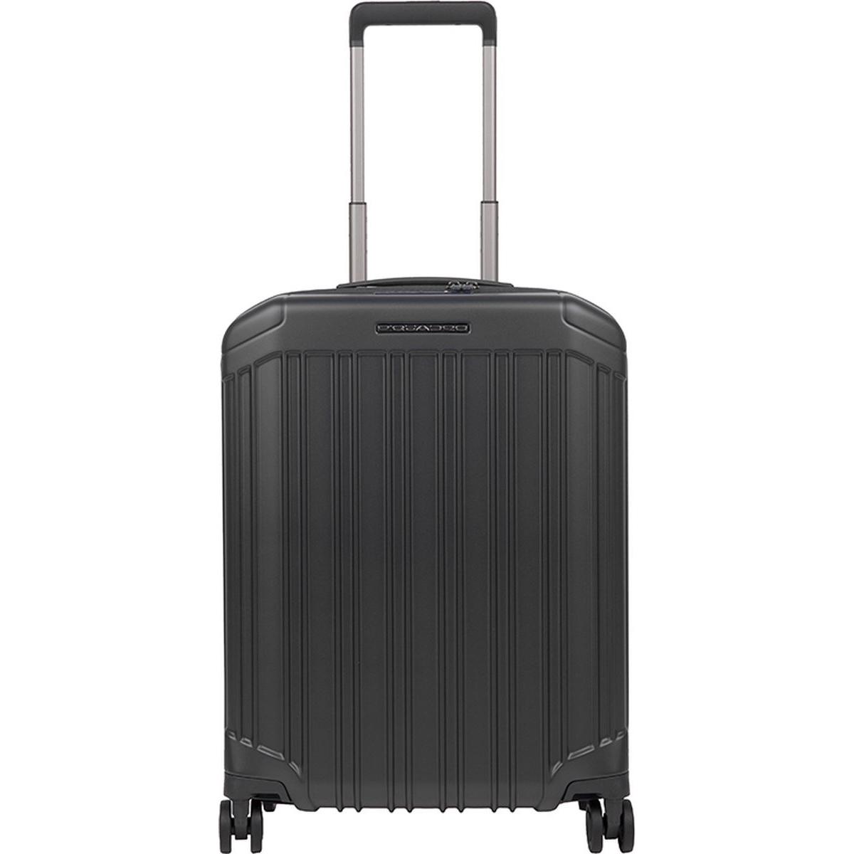 Piquadro Nero Valigia, Trolley + Valigia Pq Light Slim Cabin Spinner 4425, (34 L)