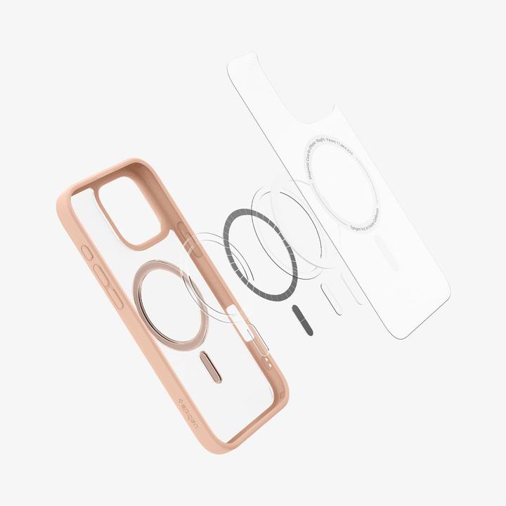 Produktbild Spigen Ultra Hybrid TPU Back Cover Rosa/Durchsichtig Magnetisch Apple iPhone 16 Pro (Apple iPhone 16 Pro)