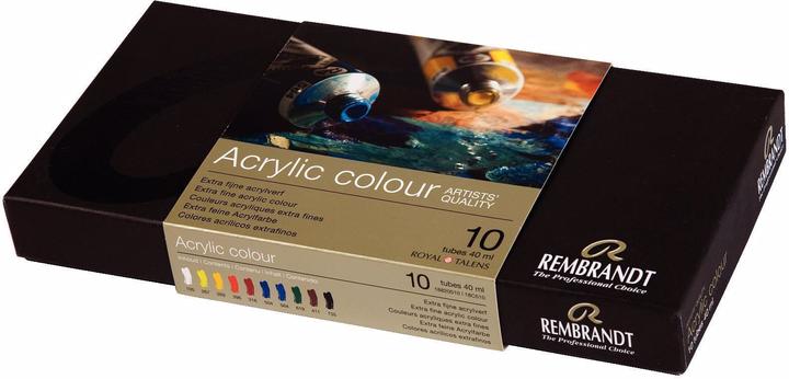 Actual product image Rembrandt Acrylic paint basic set 40 ml, multicoloured (400 ml)