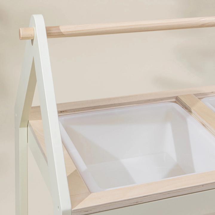 Actual product image Coco Village Multifunction Wooden Art & Sensory Table With 2 chairs