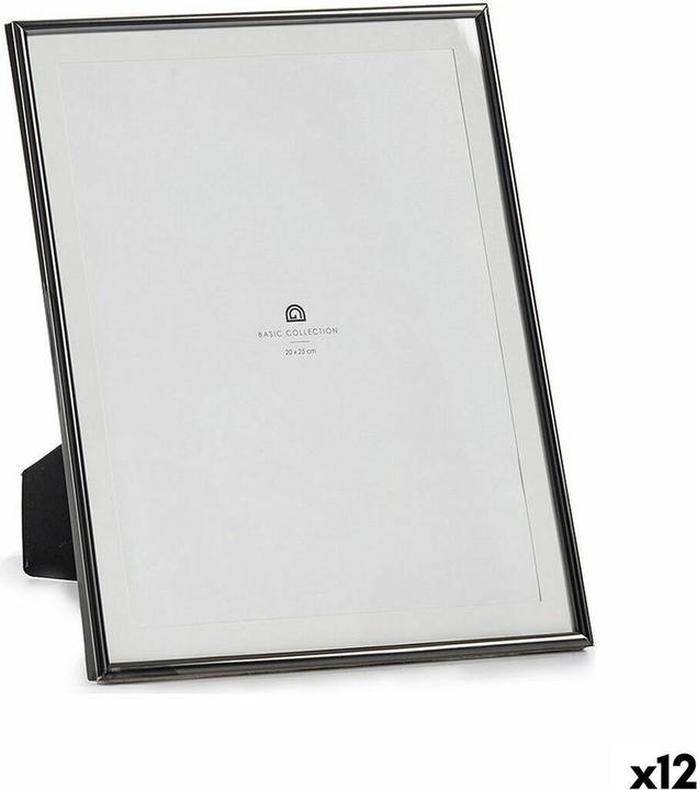 Productafbeelding Gift Fotorahmen Schwarz Kristall Stahl (23 x 28 x 15 cm) (12 Stück) (20 x 25 cm)