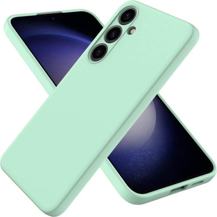 Actual product image Cover-Discount Silicone rubber cover black (Samsung Galaxy S24)