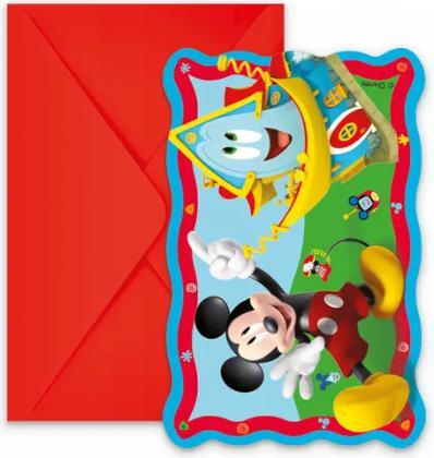 Actual product image Qualatex Invitations Mickey Mouse Anniversaire (6 pcs.)