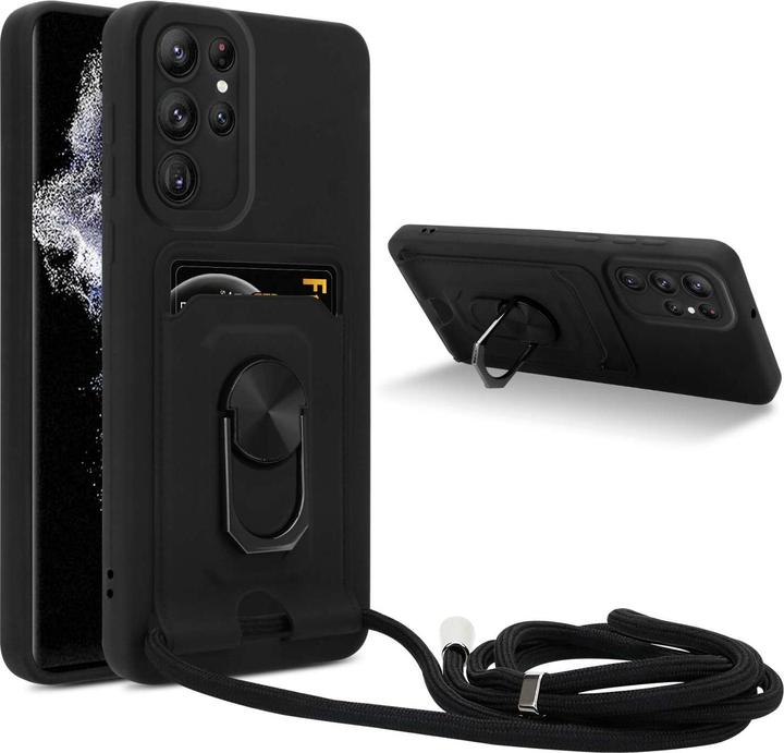 Image du produit Cadorabo Coque pour Samsung Galaxy S22 ULTRA avec chaîne et fonction de support