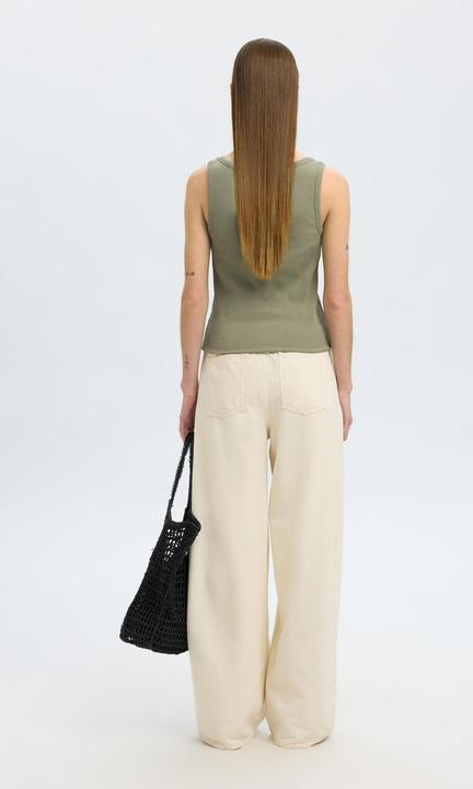 Actual product image Selected Femme Rippmuster Baumwoll Tanktop (XL)